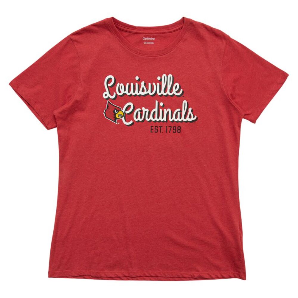 NCAA Louisville Cardinals Men's EST. 1798 Short Sleeve T-Shirt in Red, XL